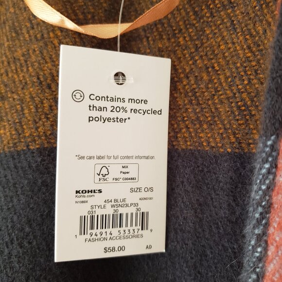 Sonoma Shawl/Wrap/Ruana- one size fits all - Picture 9 of 12